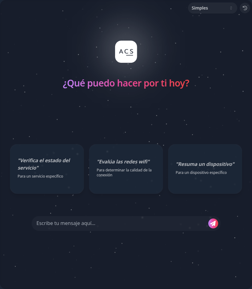 IXC ACS AI Assistant - intelligent chat interface for network diagnostics